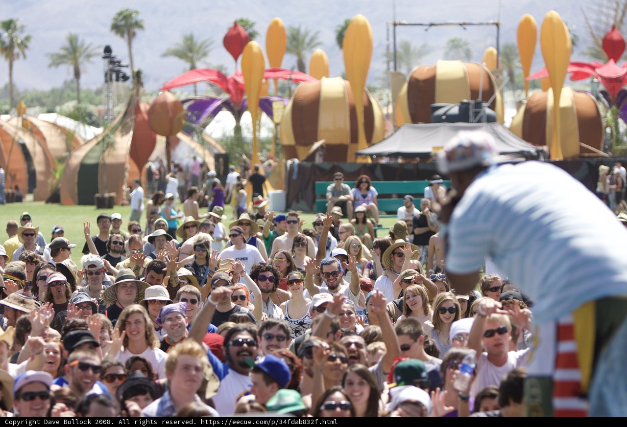 Coachella Crowd in Palm Springs