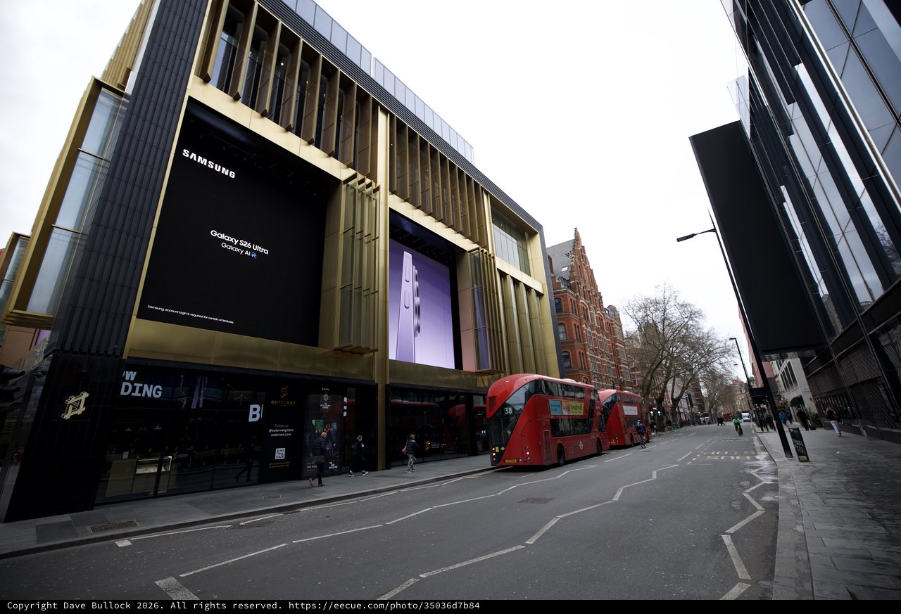 Samsung Digital Billboard Display on London Street