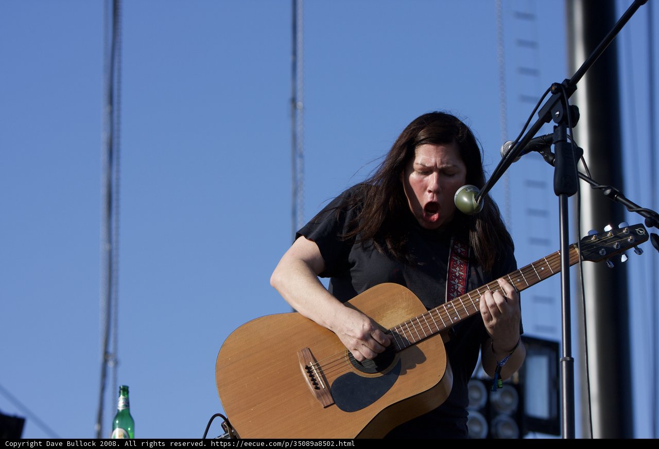 Kim Deal Rocks the House with Her Acoustic Guitar at Coachella