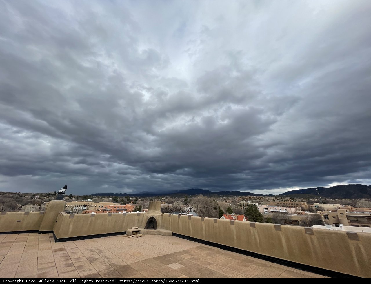 Cloudy Sky Over the City Building