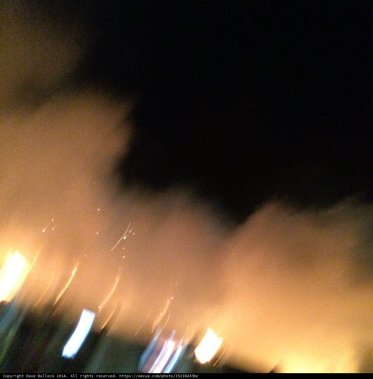 Night Sky on Fire