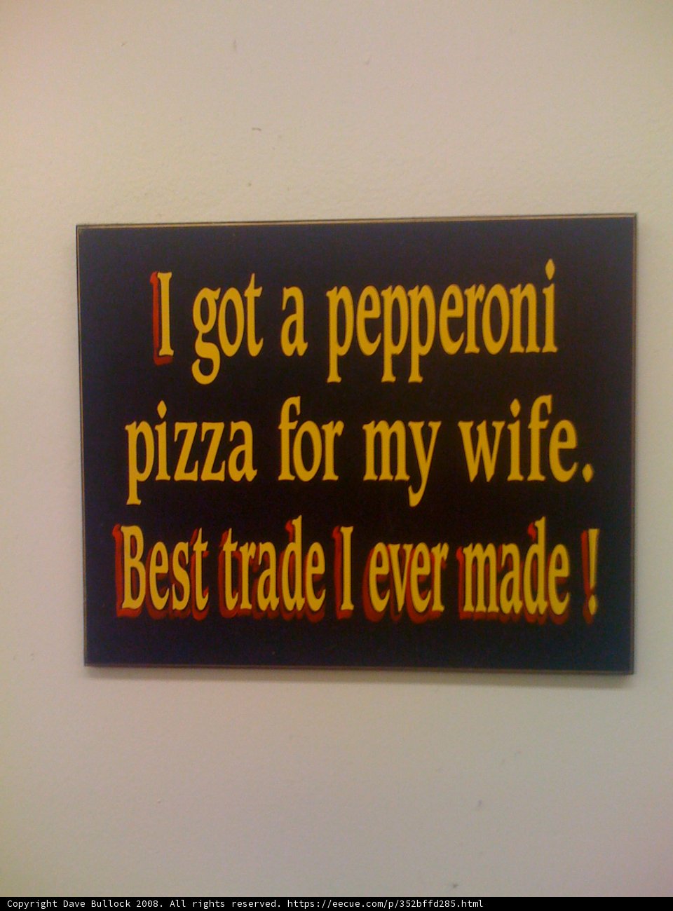 Pepperoni Pizza Sign