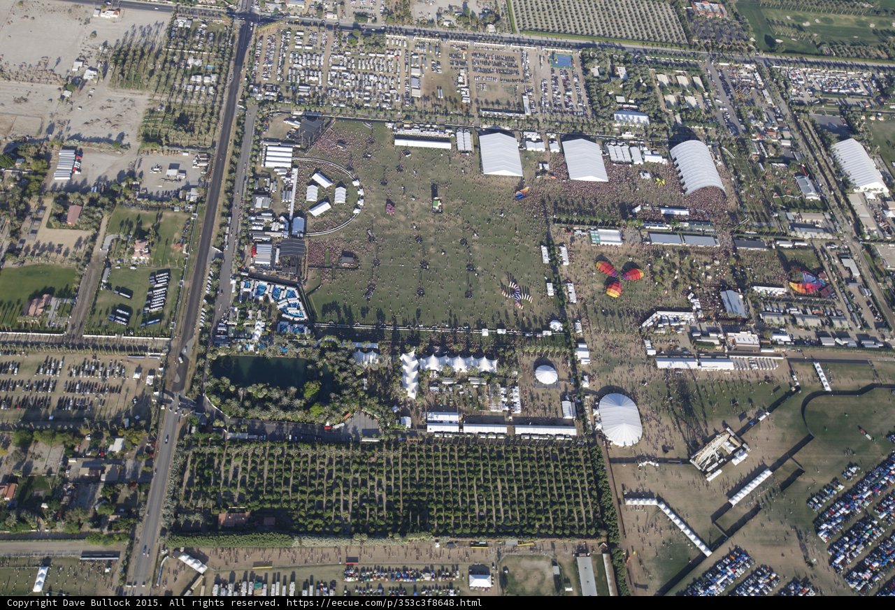 Aerial View of City Park and Building