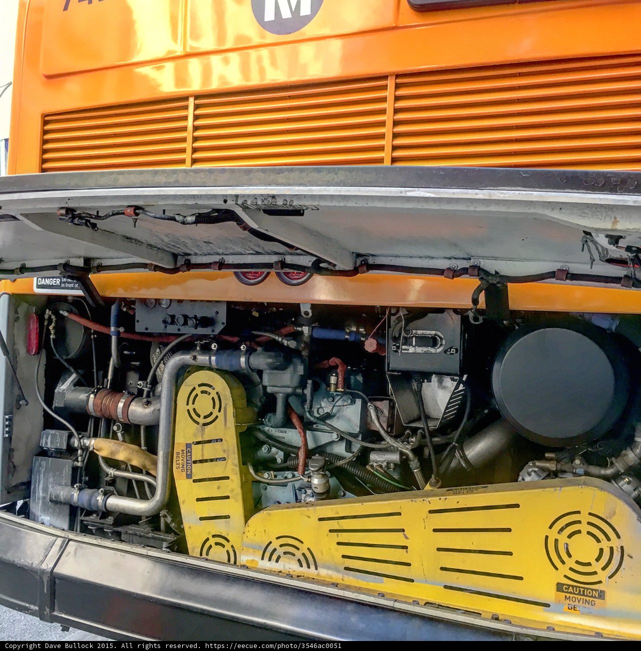 Powerful Engine of the Bus