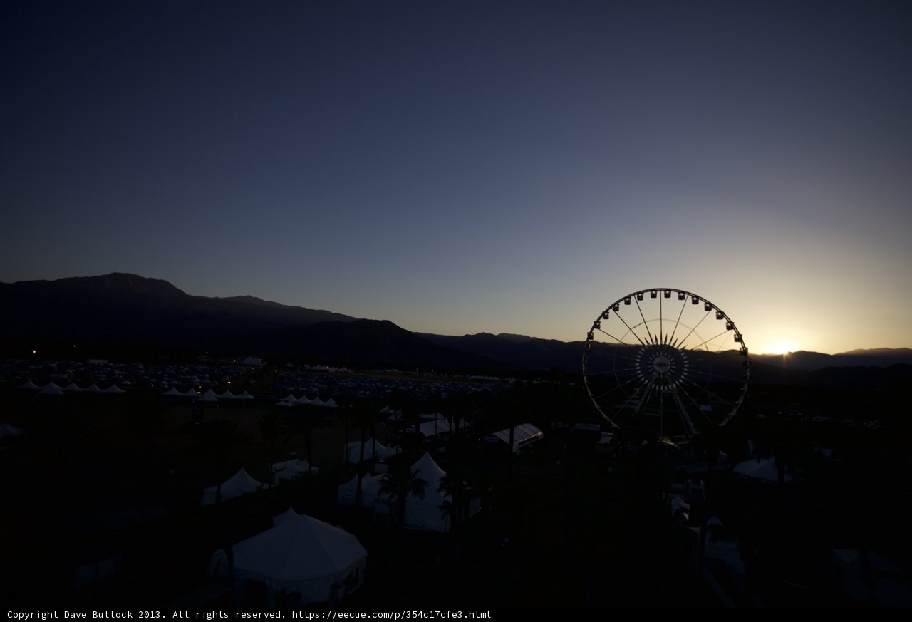 Ferris Wheel Sunset at Coachella