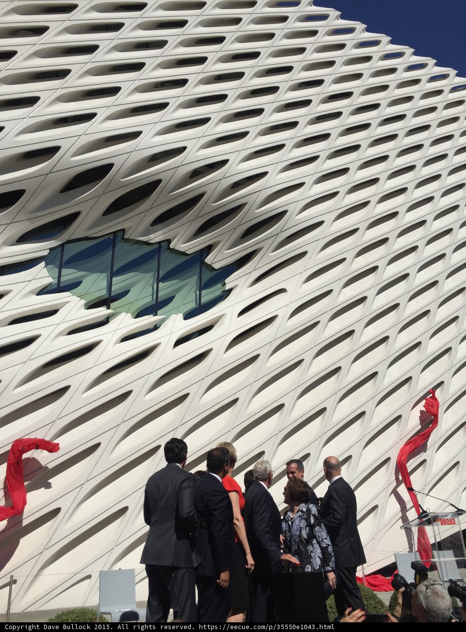 Eric Garcetti and 10 Others Pose in Front of Modern Office Building