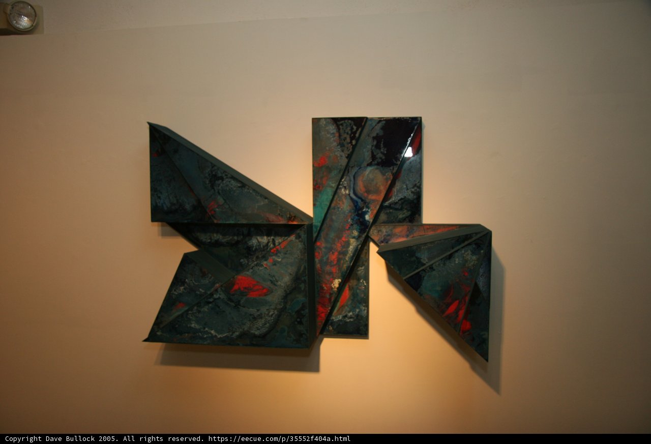 Vibrant Origami Wall Sculpture