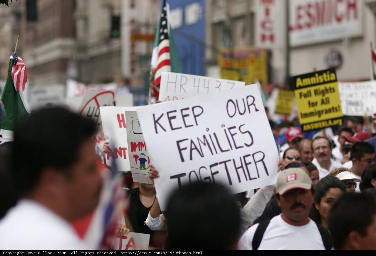 Protesters take to the streets with signs