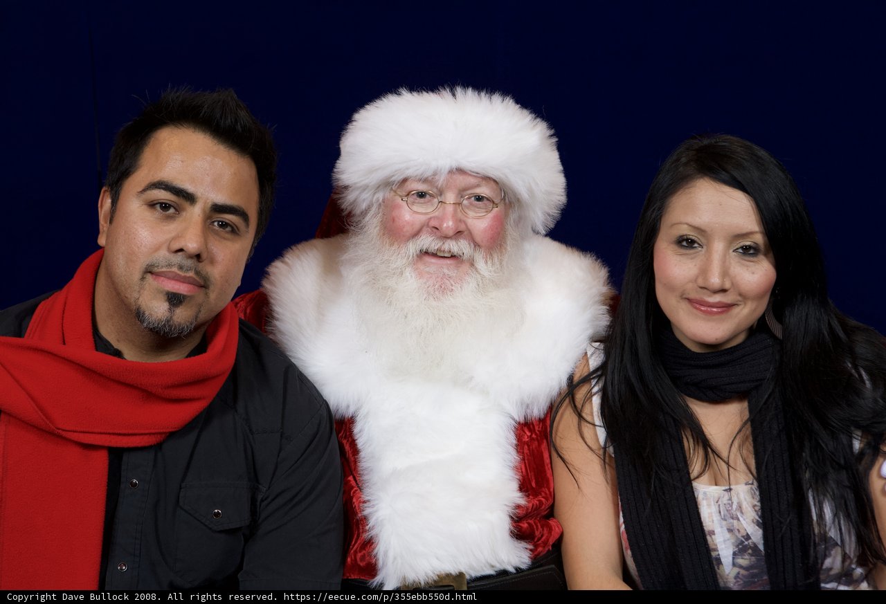 Christmas Party Pose with Santa