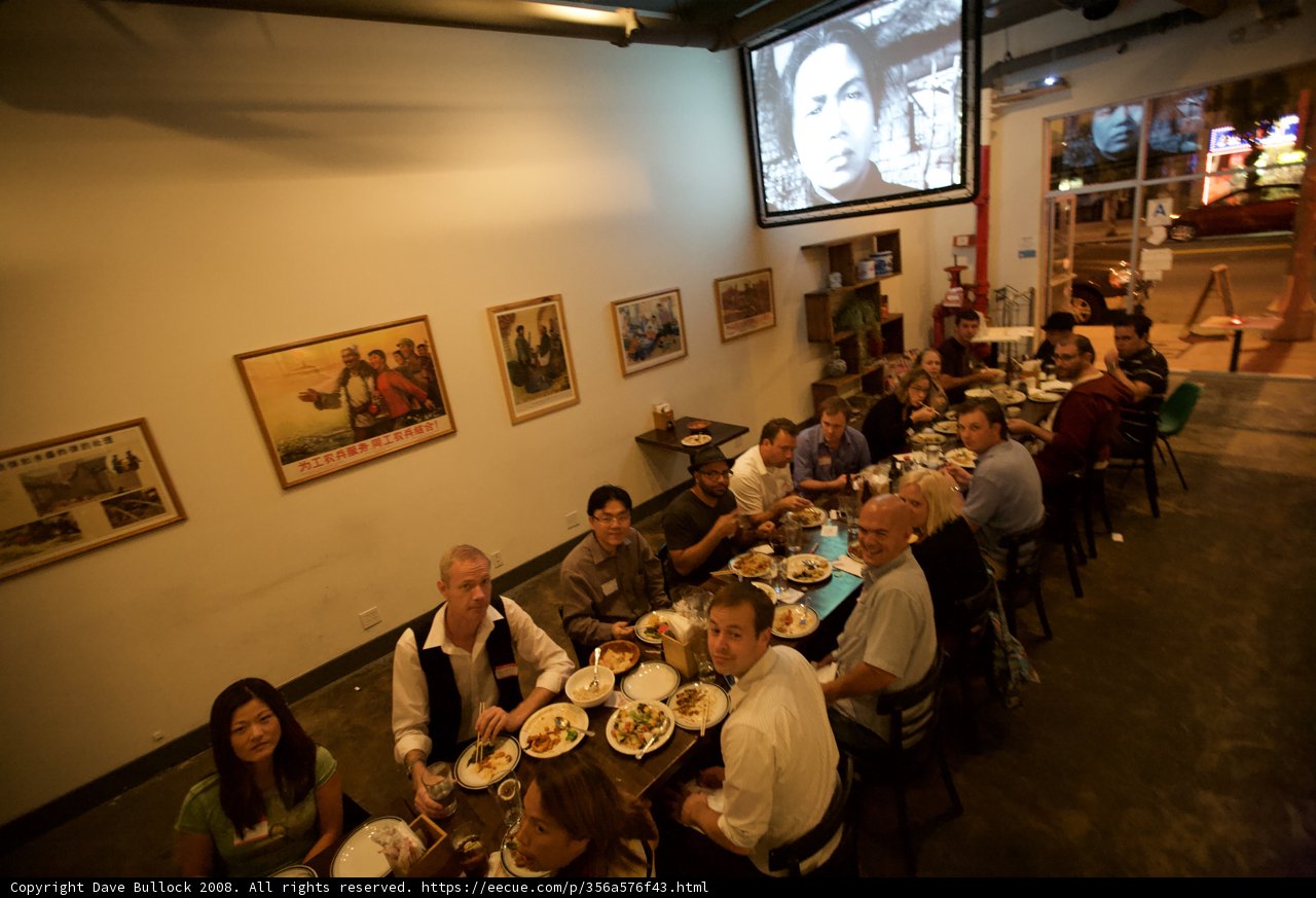 Dining at the Techies' Cafe