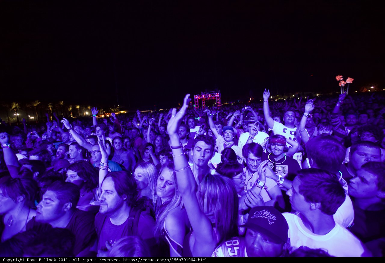 Coachella Night Sky Comes Alive with Kai Whittaker and the Energetic Crowd