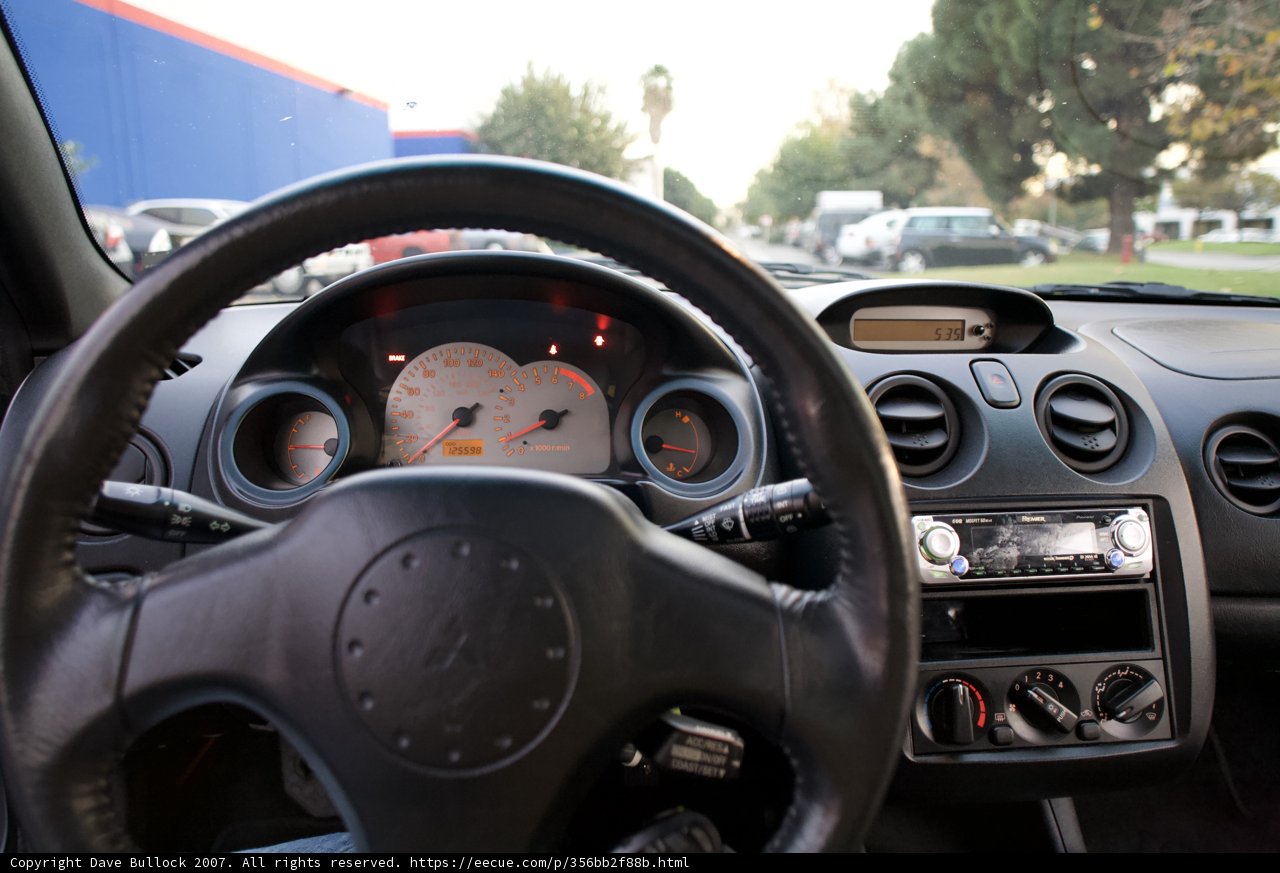 The Dashboard of a 2007 Eclipse