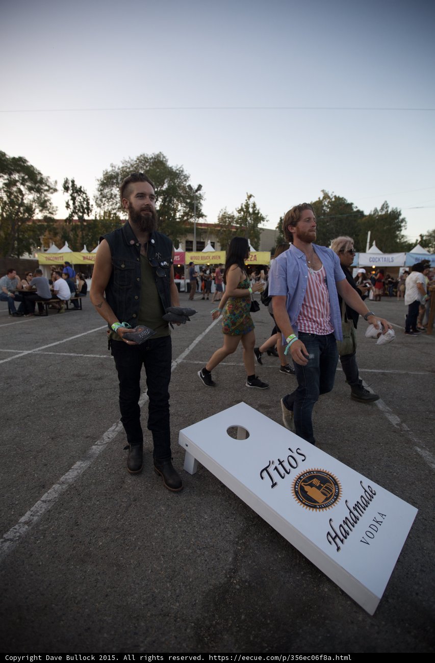 Cornhole Match Festival Scene