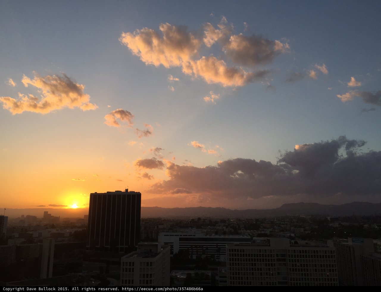 Golden Sunset over Los Angeles