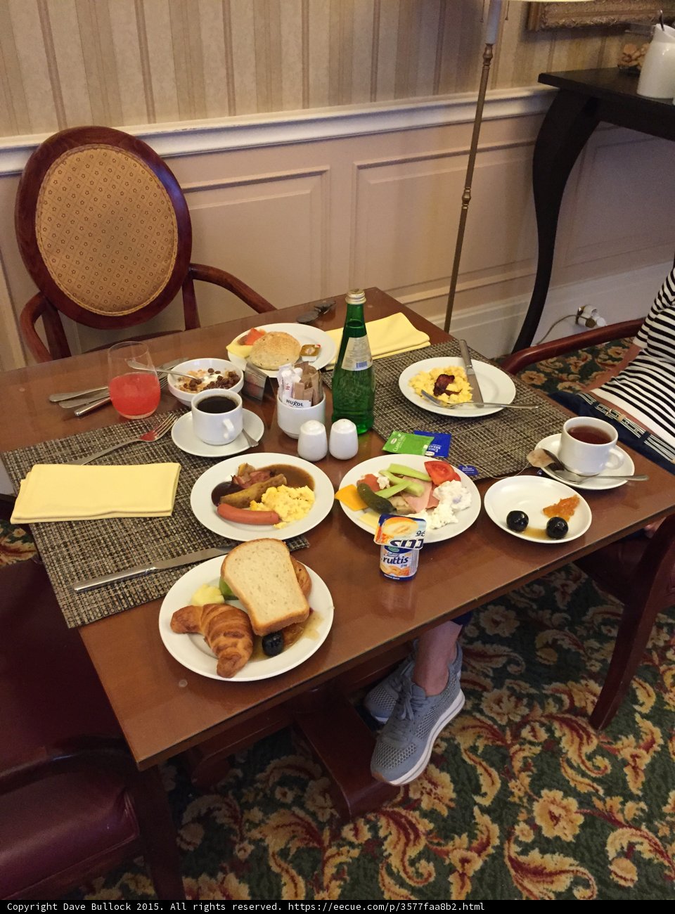 Enjoying a Delicious Brunch at the Dining Table