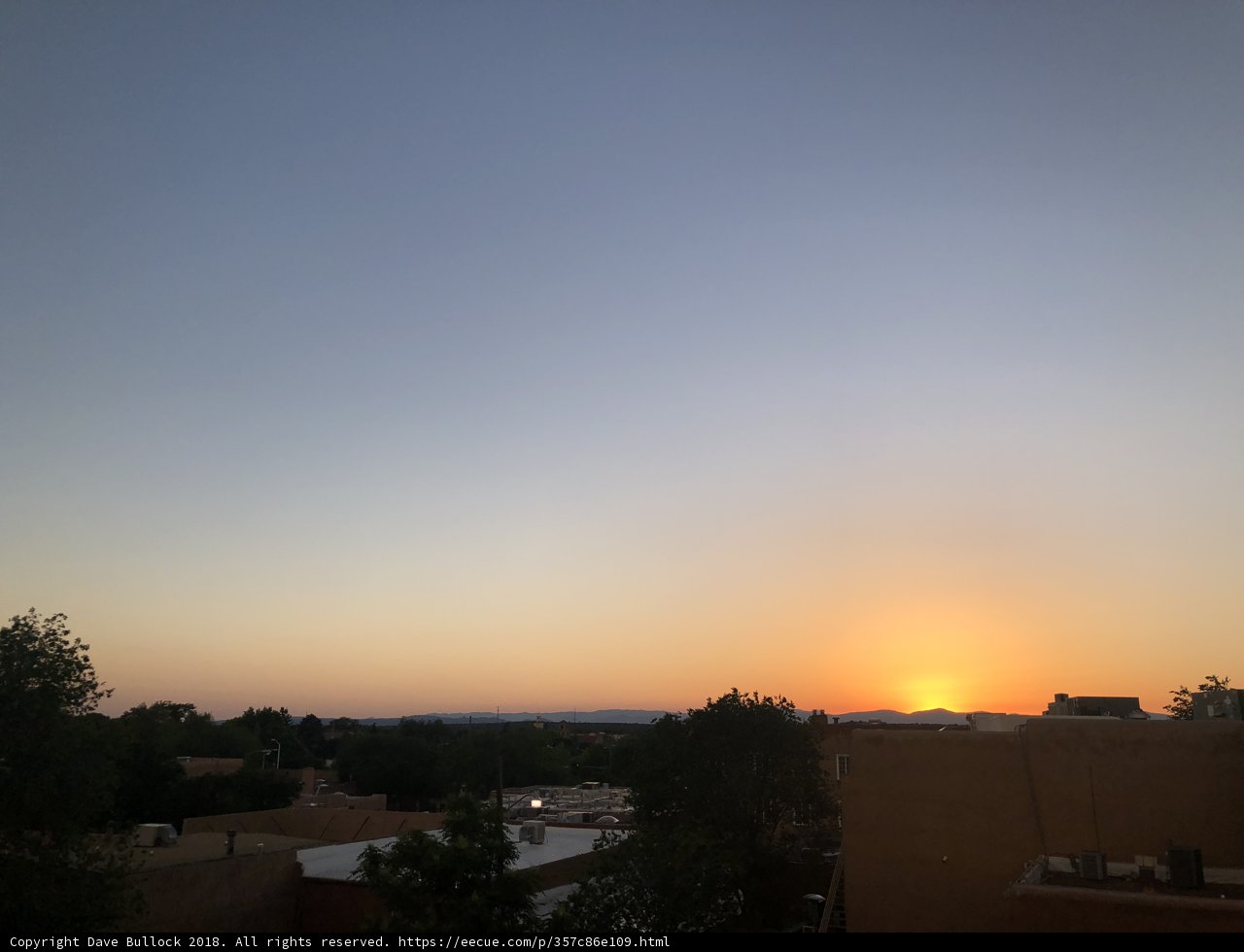 Sunset over the Mountains