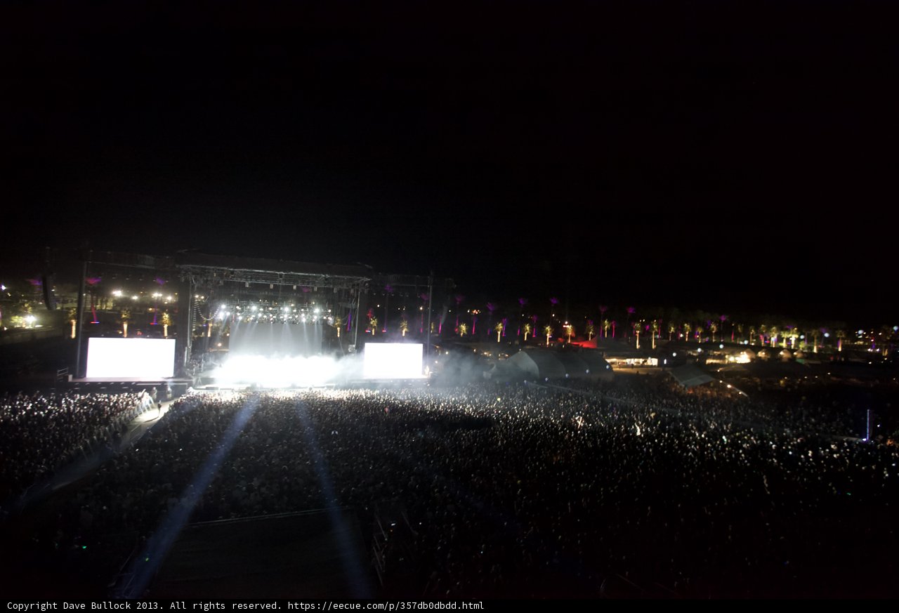 Illuminated Concert Crowd