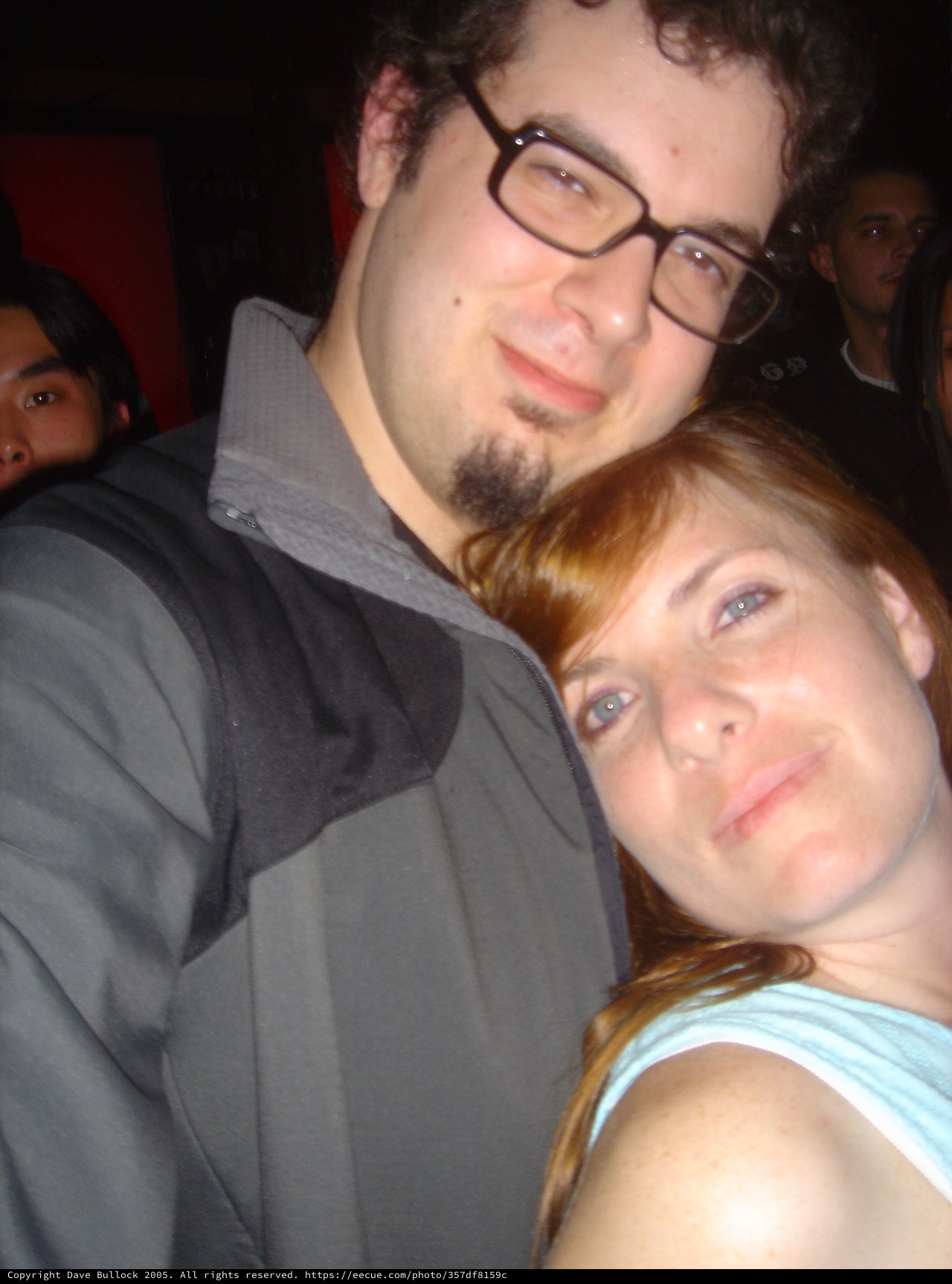 Couple Posing Together at a Nightlife Venue