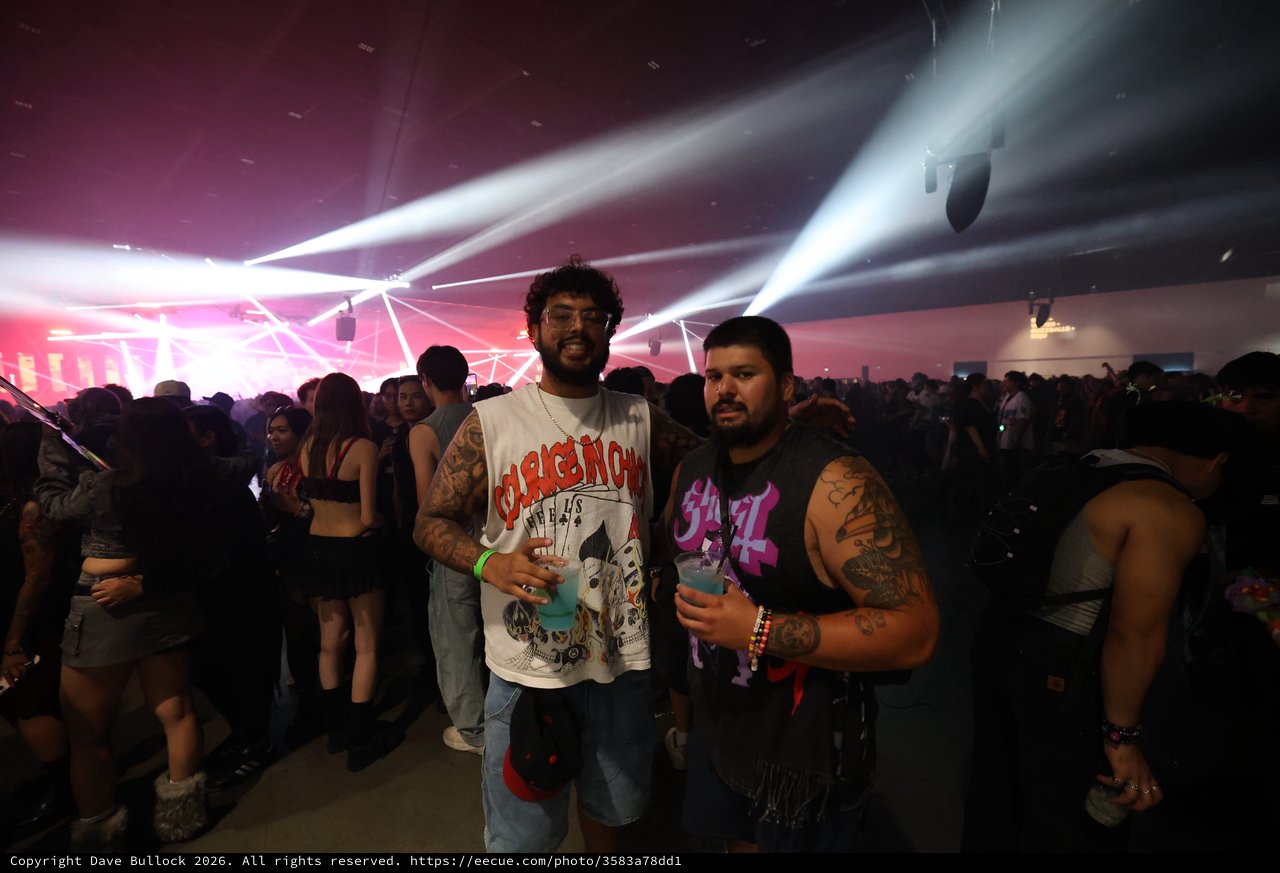 Two Friends Posing at Wobbleland EDM Festival