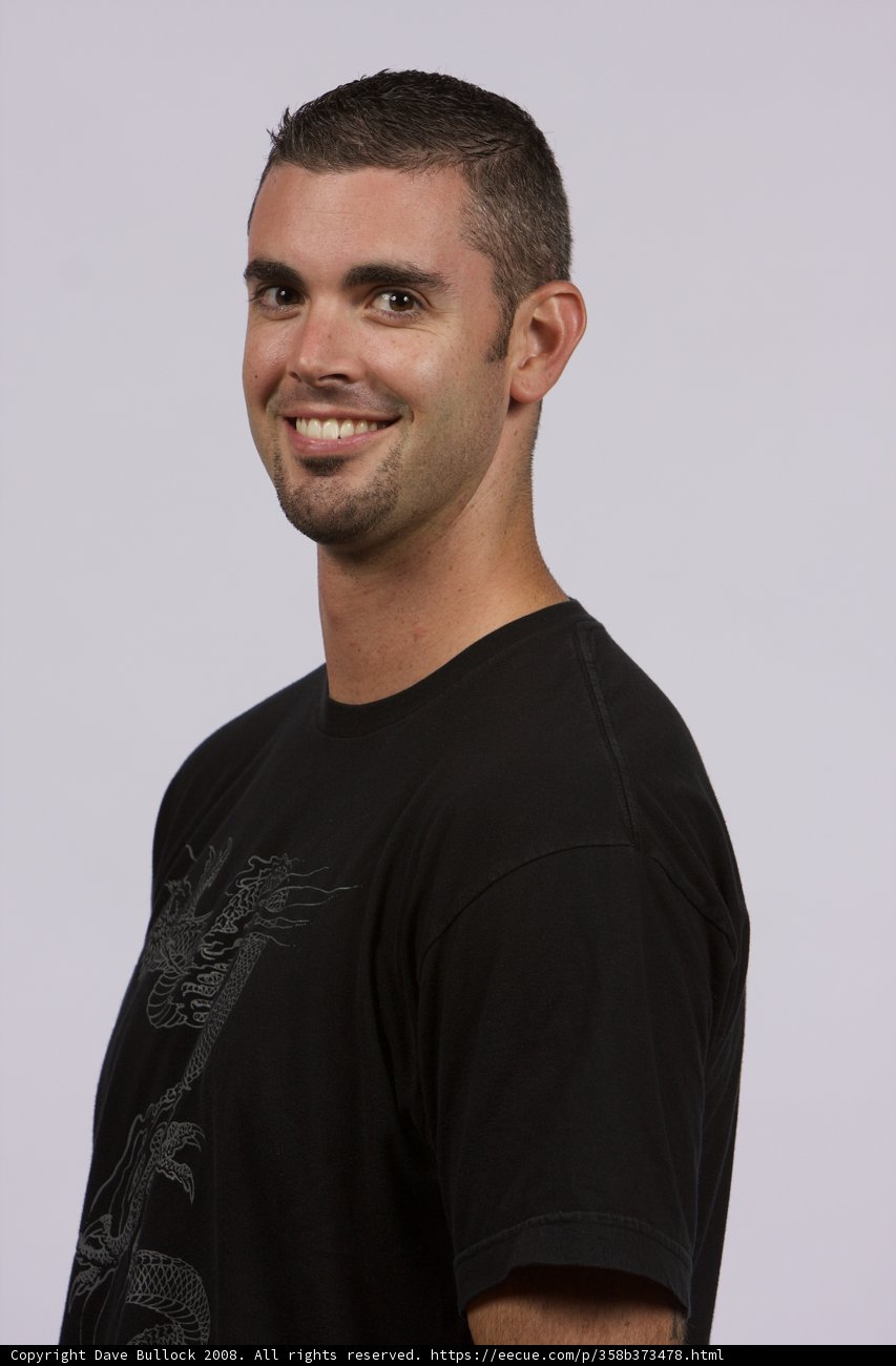 Black Shirt, Bright Smile
