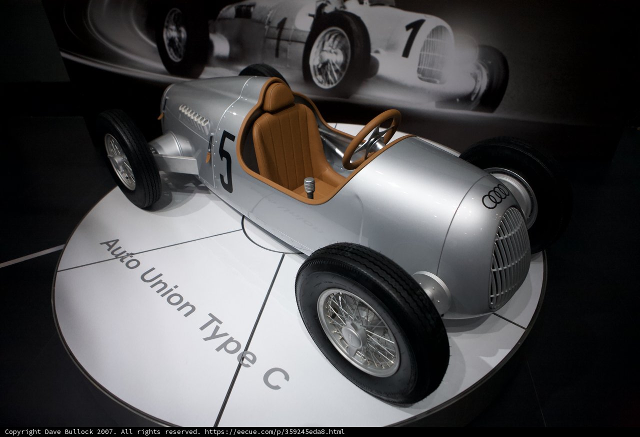 Silver Race Car Model on Display at LA Auto Show