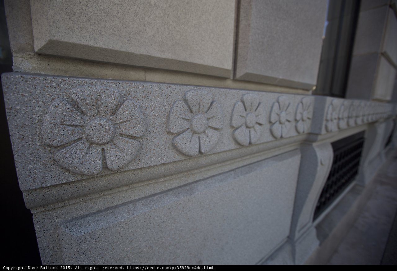 Carved Stone Rosette Detail