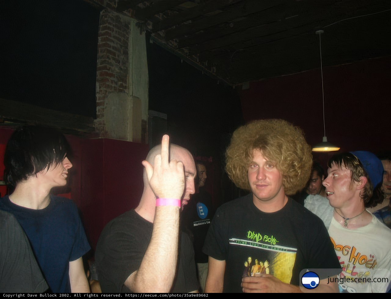 Afro Man in a Nightclub