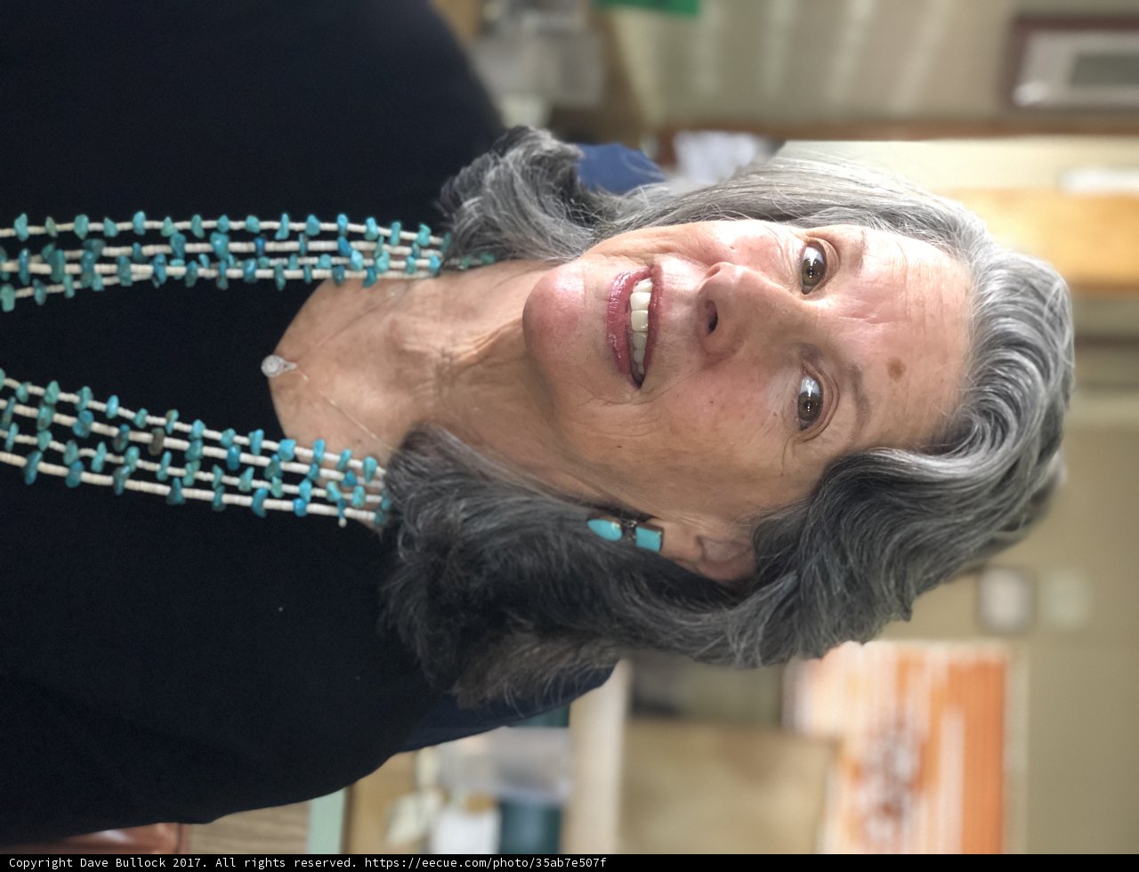 Blue Beads and Gray Hair