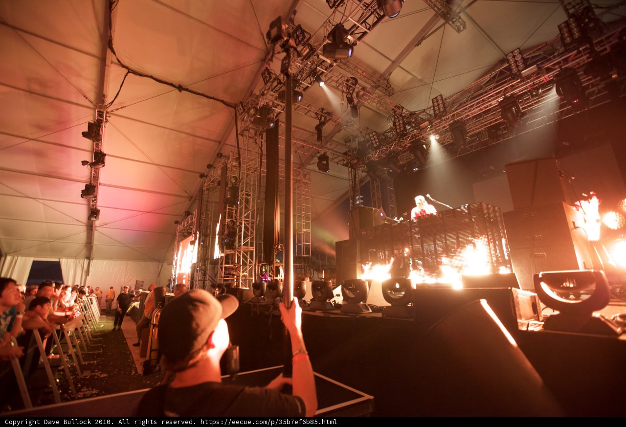 Man and Fire at Coachella Concert