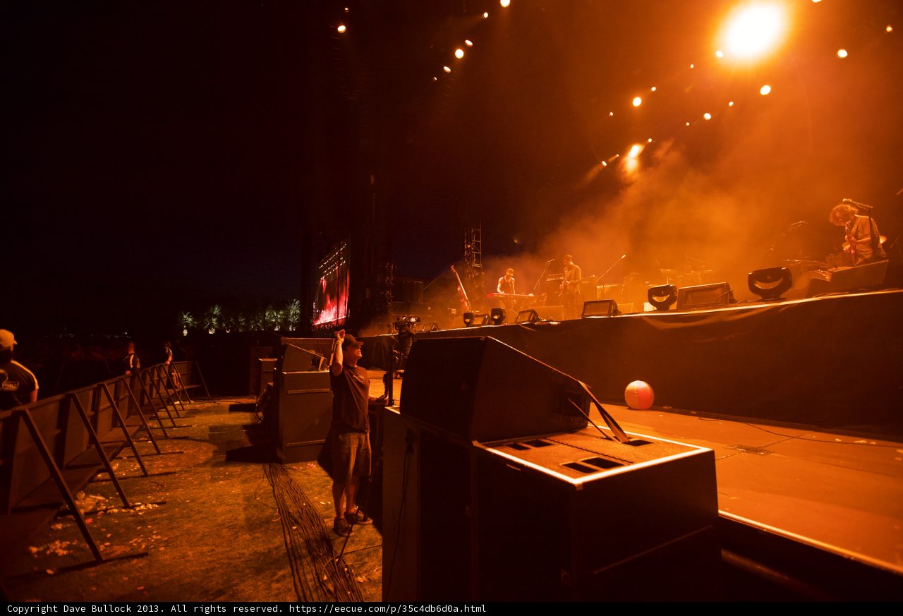 Energized Crowd at Coachella Music Concert