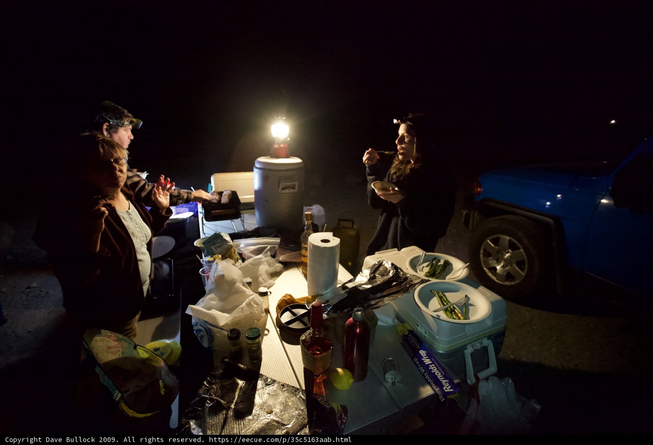 Nighttime Rim Repair Gathering