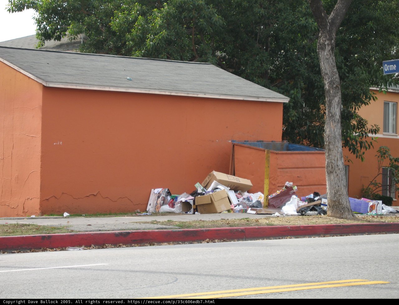 Trash Pile by the Road