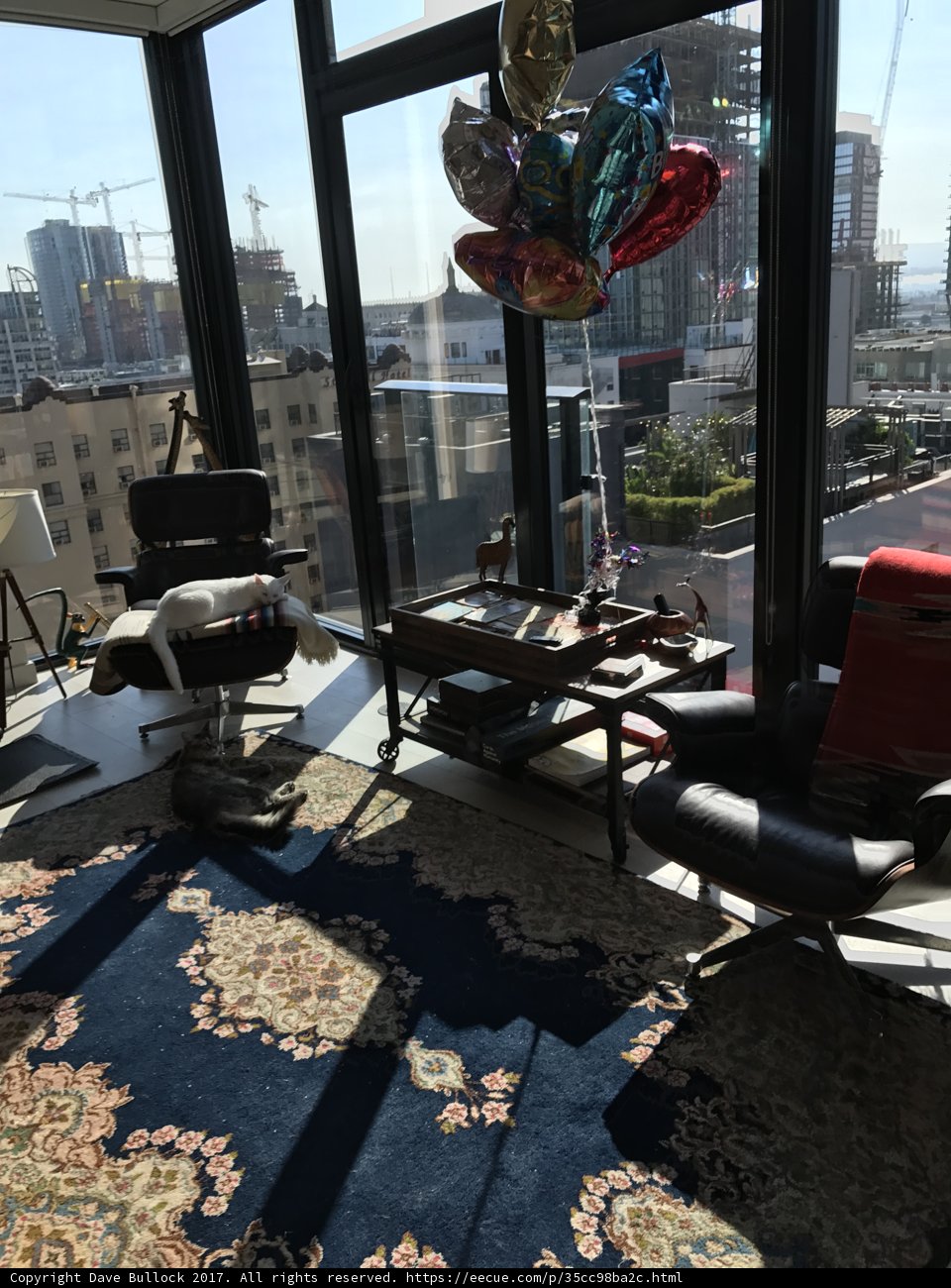 Serene Living Room with a View