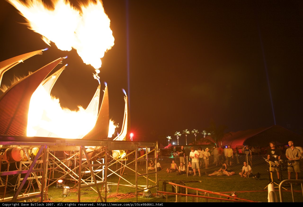 Blazing Bonfire at Coachella