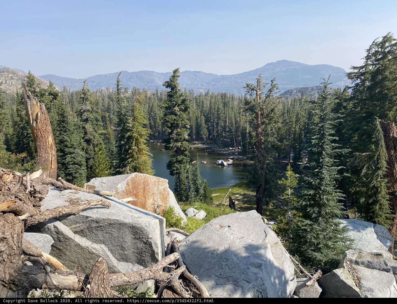 Serene Lake and Majestic Trees in Desolation Wilderness