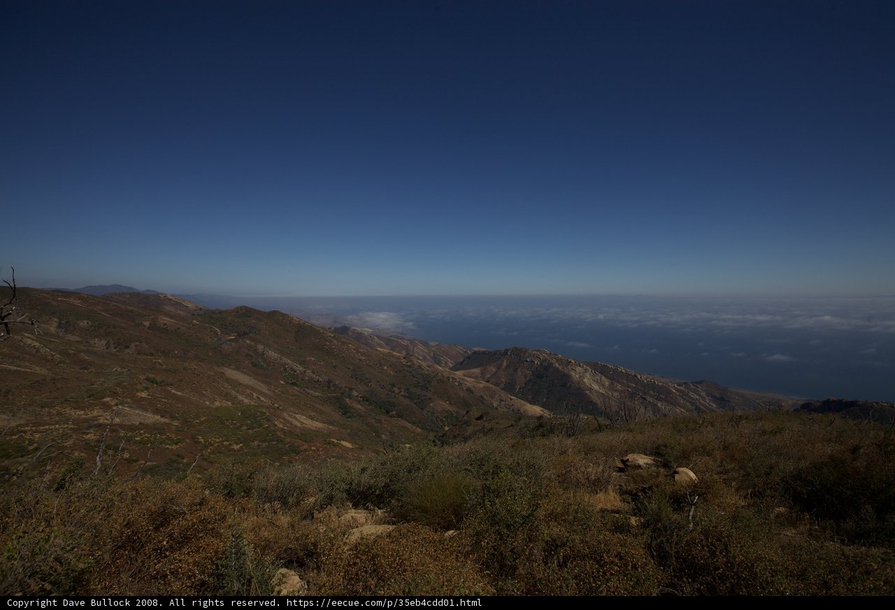 Majestic View of the Ocean and Mountains from Gaviota Peak