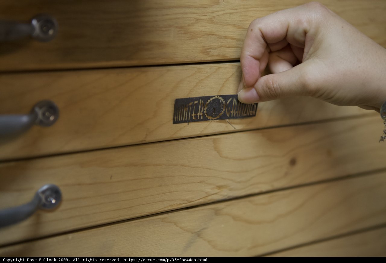 Handcrafted Wooden Drawer with Metal Plate