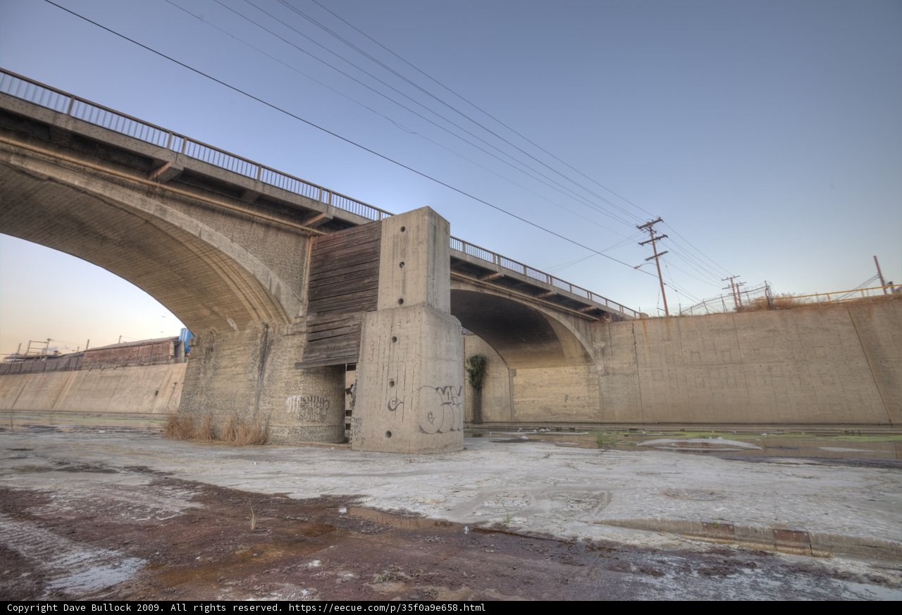 Freeway Overpass Bridge over LA River