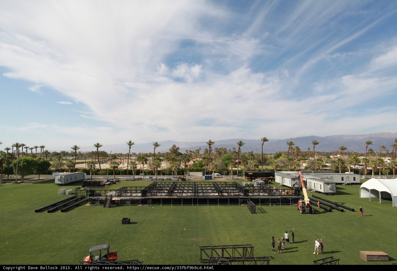 Coachella Stage on a Sea of Green Grass
