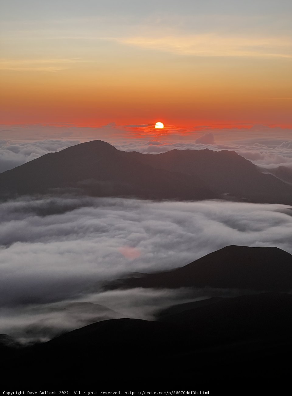 The Majestic Sunrise over Haleakalā Mountains