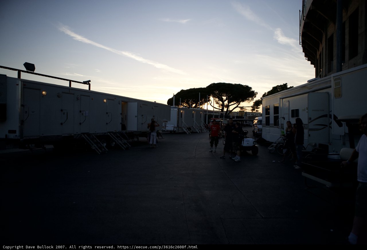 The Set of "The Dark Knight Rises" at Hollywood Bowl