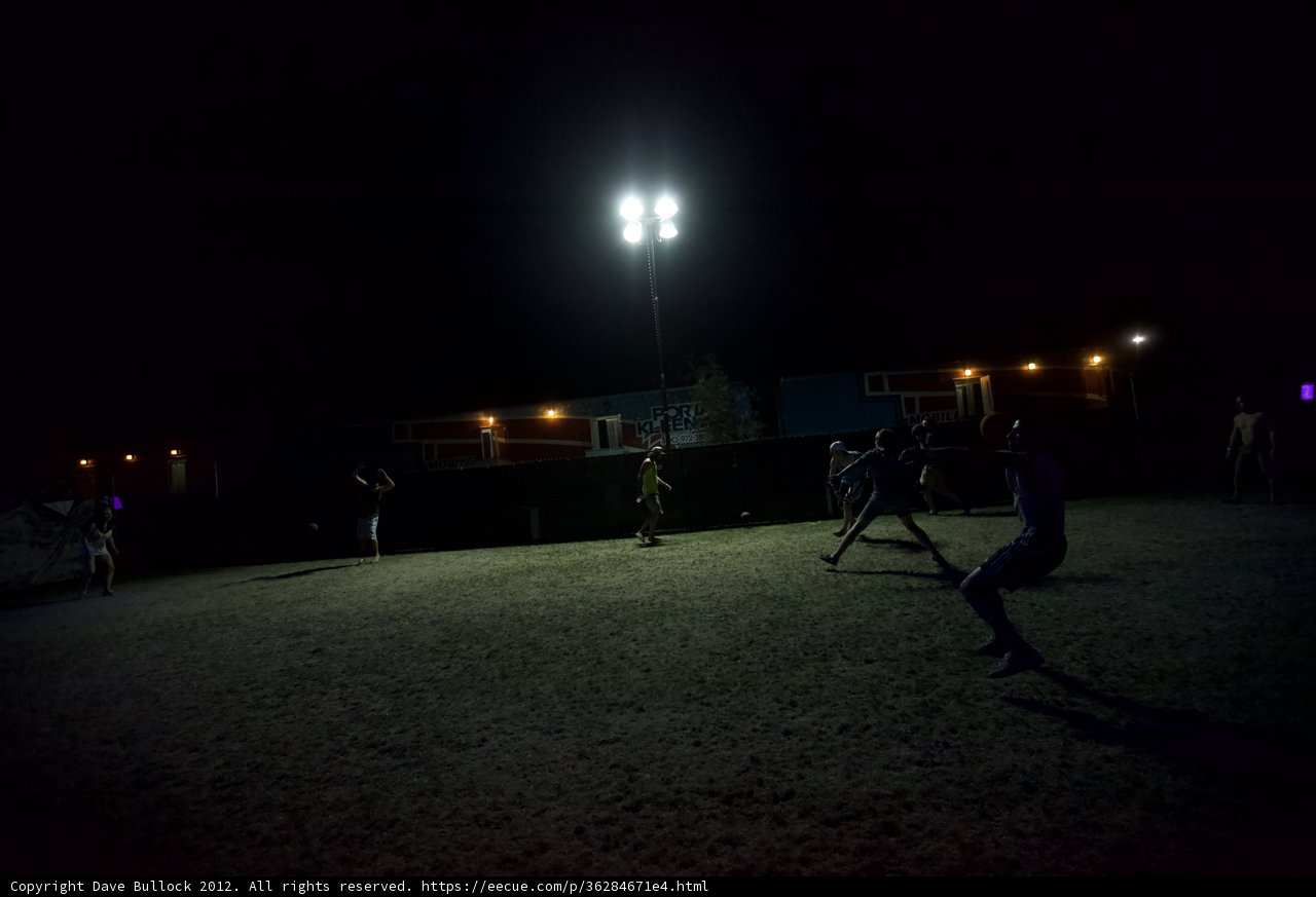Nighttime Soccer Game