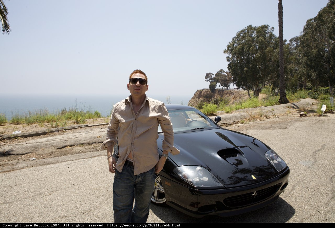The Man and his Black Sports Car