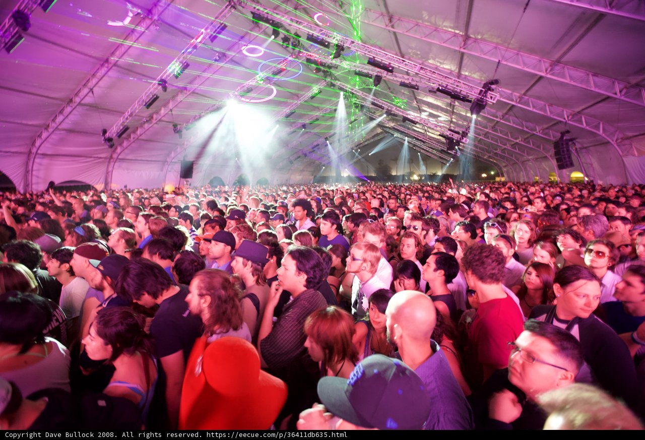 Urban Nightlife at Coachella Music Festival