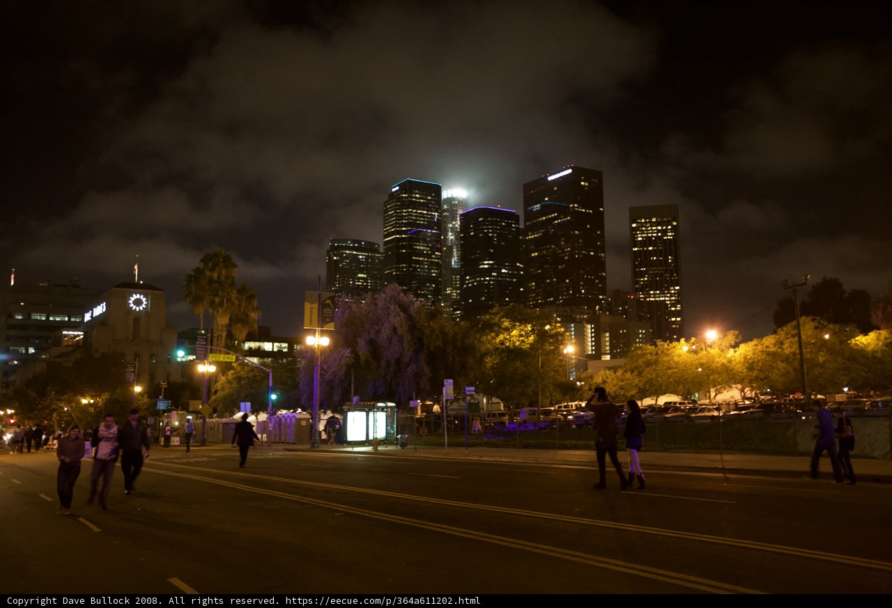 Nighttime Cityscape Walk
