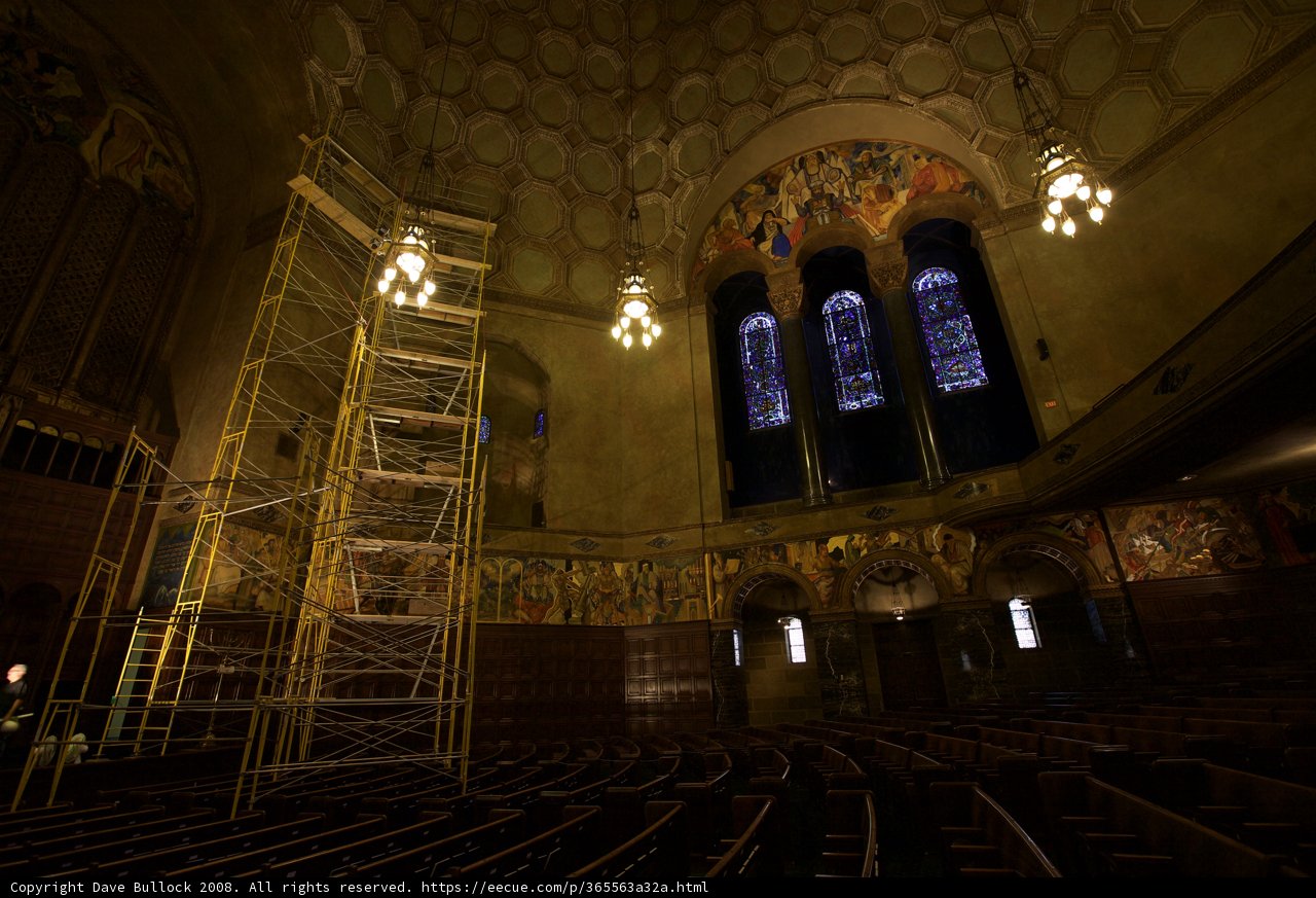 Restoration in Progress at Wilshire Temple