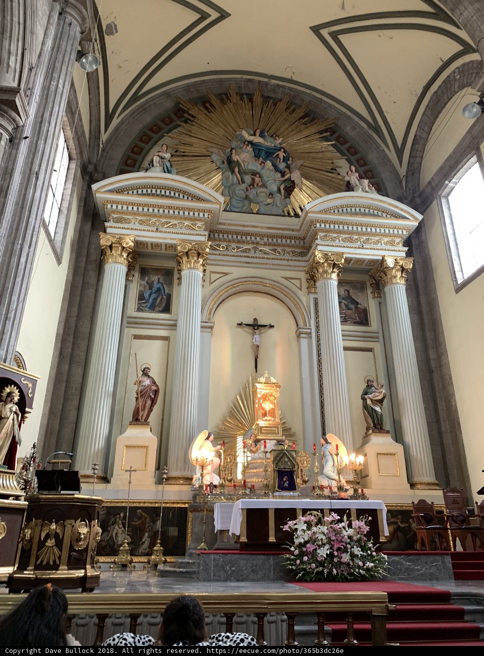 Majestic Altar and Dome of a Church