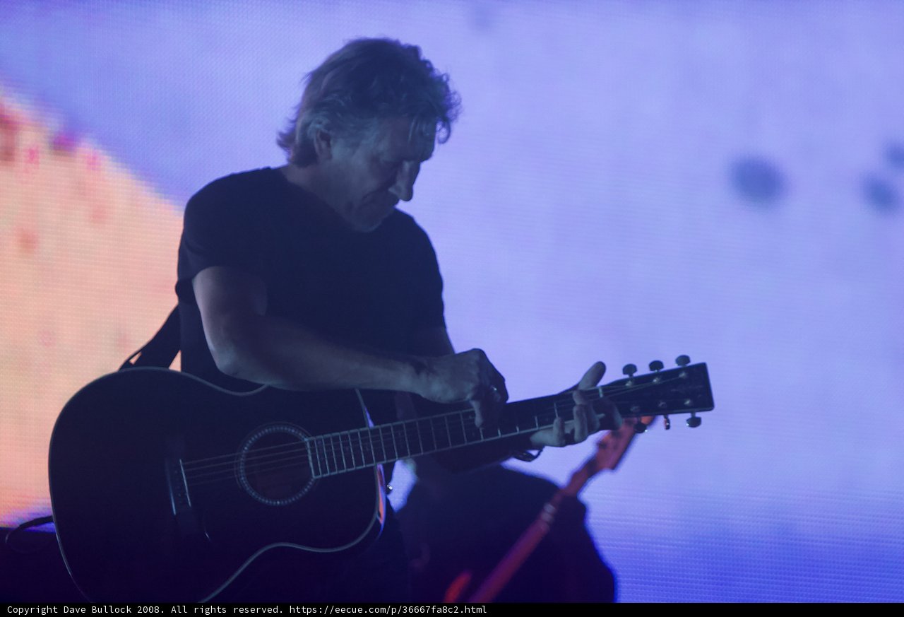 Roger Waters Rocks the Stage with Acoustic Guitar
