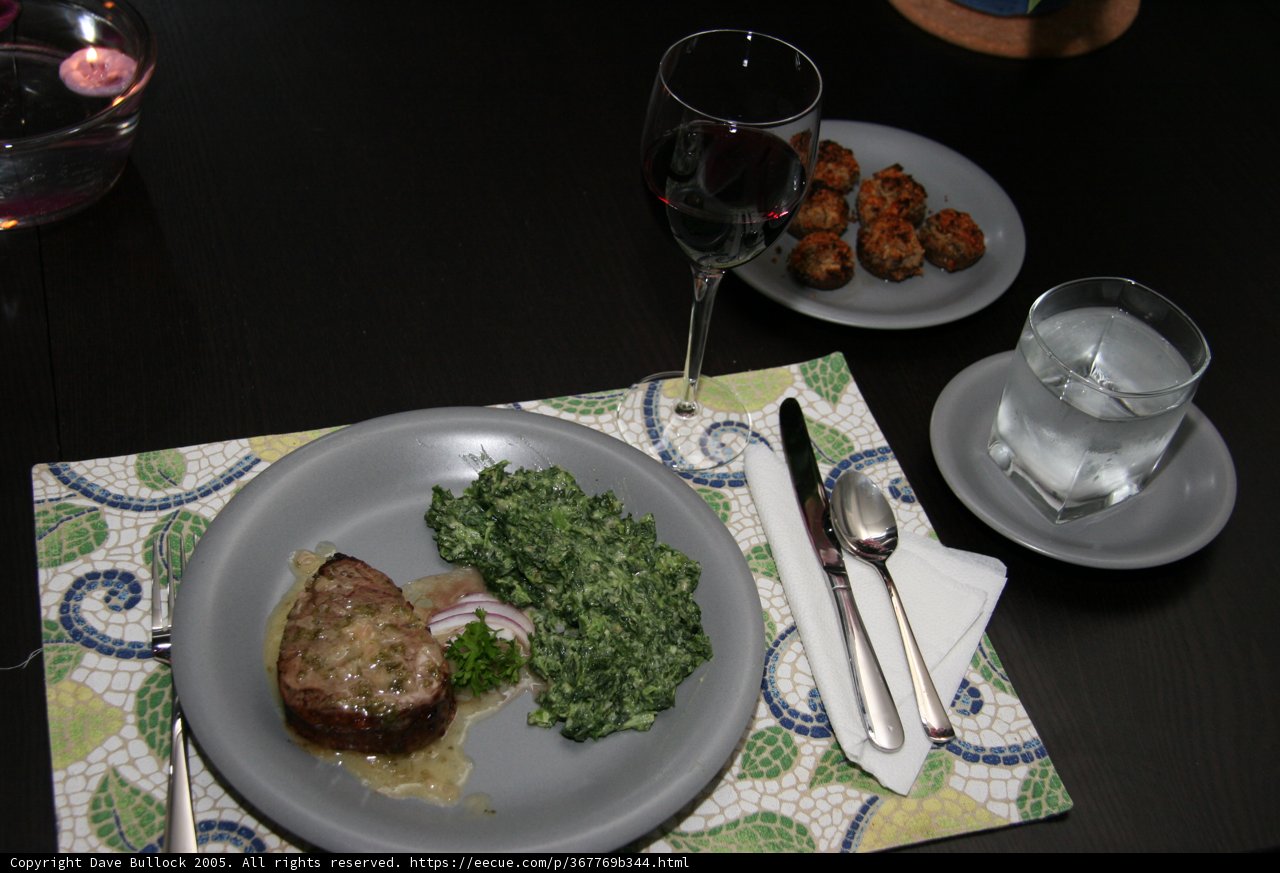 A Classic Meal with a Glass of Red Wine