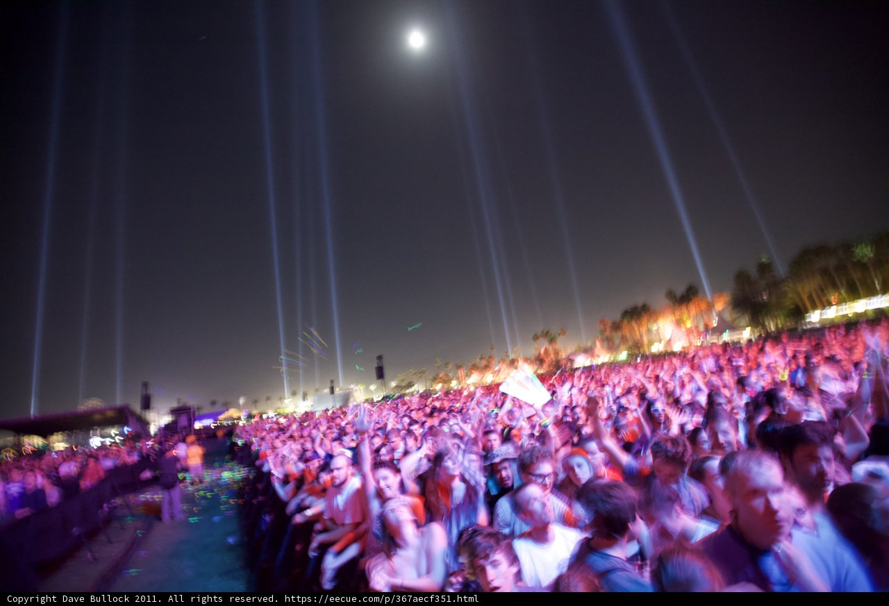 Lights and Crowds at Coachella 2011
